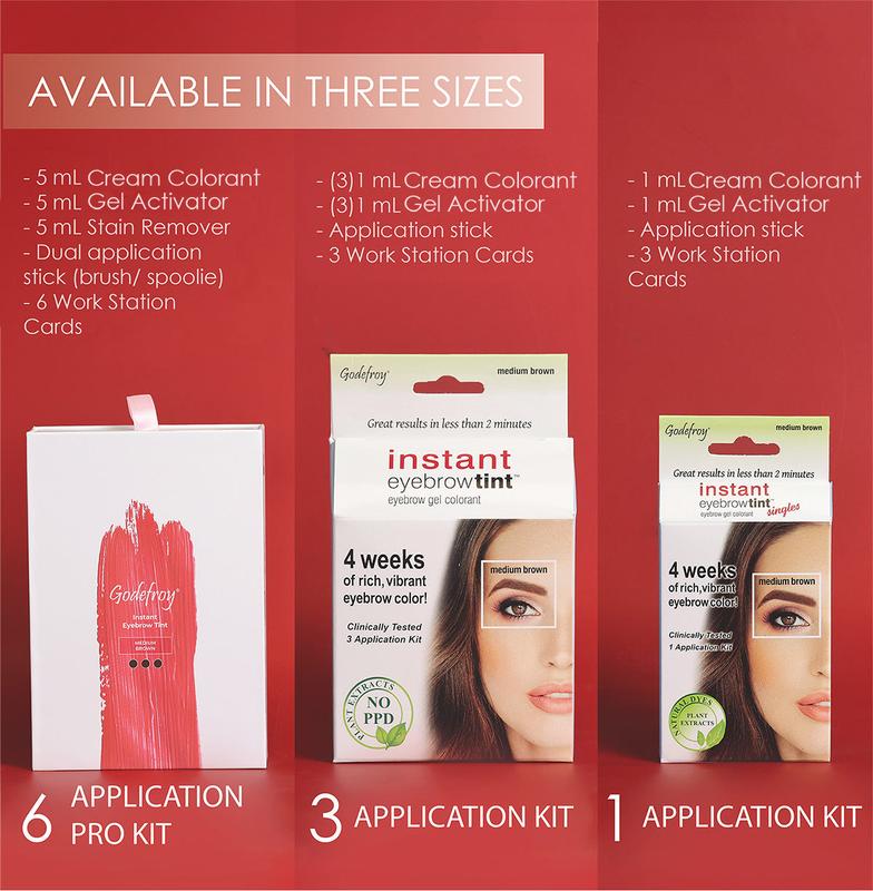 Instant Eyebrow Tint | Natural Eyebrow Tinting Kit by Godefroy