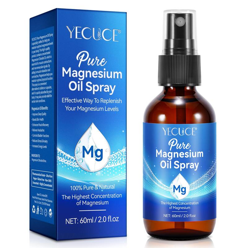 Magnesium Oil Spray, 1 Box 2 Boxes Moisturizing Body Massage Oil, Body Care Oil for Improving Sleep Quality, Suitable for Both Men and Women