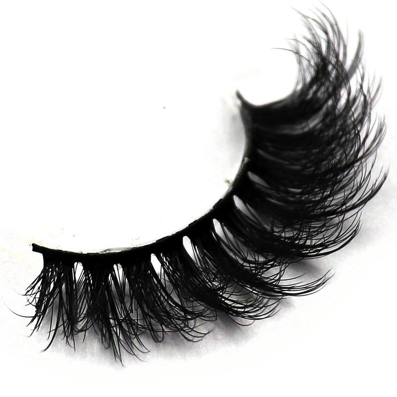 Thick False Eyelashes, Wispy Cat Eye Look Faux Cluster Lashes, Natural Curling Eye Makeup Strip Lash for Women & Girls, Christmas Gift