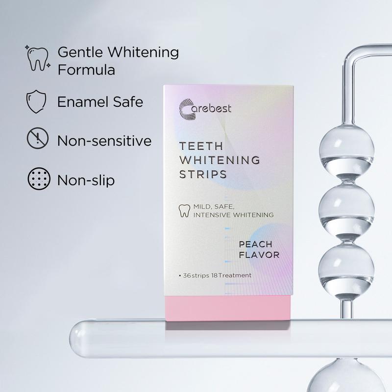 Teeth whitening strip , enamel safety strip whitening without harm,for sensitive teeth Gentle Oral Peach whiting strips   whitening  whitening Oral Teeth Whitening Treatment Strips teeth whitening kit   whitening