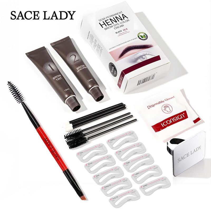 Semi-permanent Eyebrow Hair Color Kit, 1 Set Eyebrow Tint Kit, Eyebrow Makeup Kit, Eye Brow Makeup Set, Cosmetic Product for Women