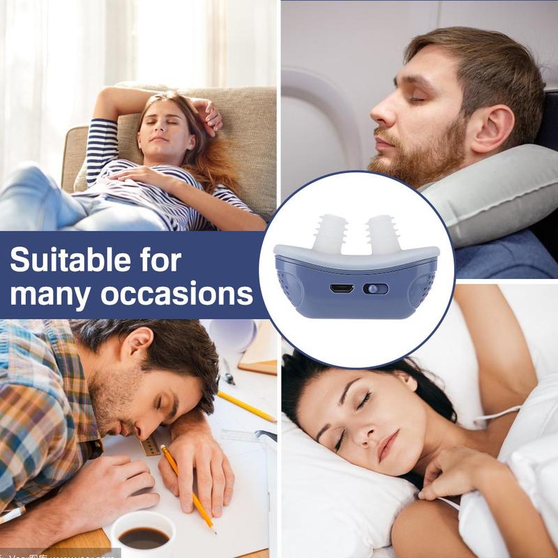 Electric Silicone Stop Snoring Tool, Comfortable Nasal Plug, Snore Relief, Men's and Women's Stop Snoring, Nighttime Sleep Aid, Christmas Gift