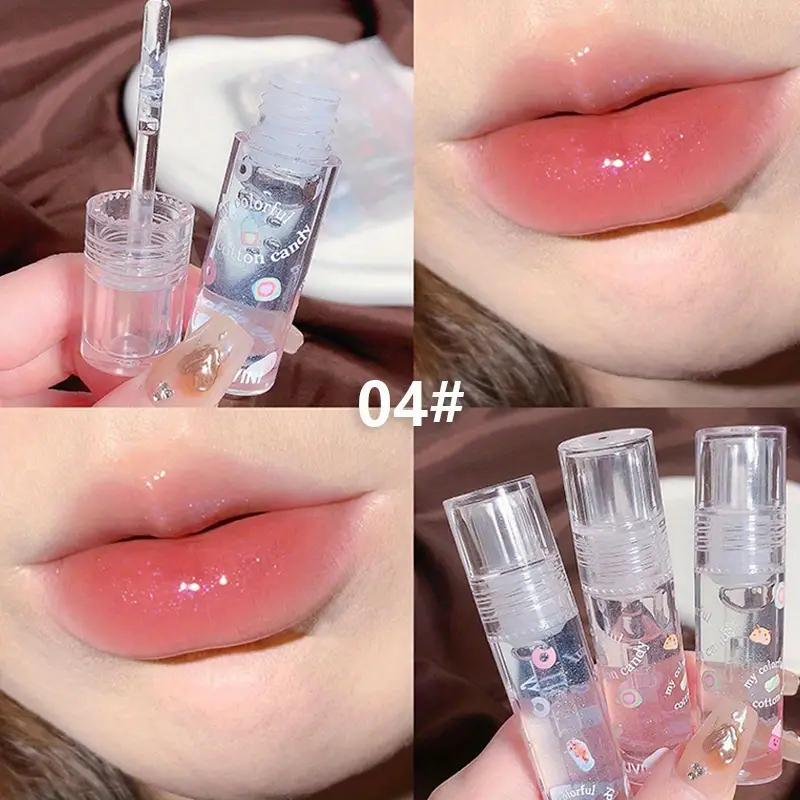 Clear Moisturizing Lip Gloss Set, 3 Counts set Hydrating Plumping Lip Care Lipstick, Lip Makeup Tool, Comfort Elegant Hydrating Lip Cosmetic for Gift