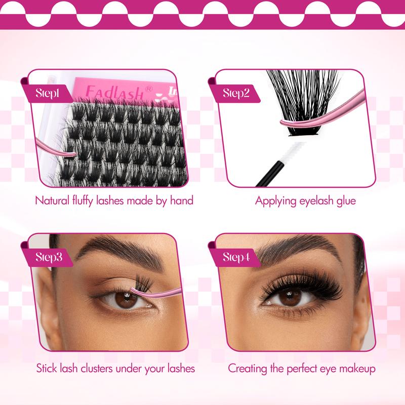 FADLASH 100D 3D Effect Wispy Thick Lash Extension Clusters