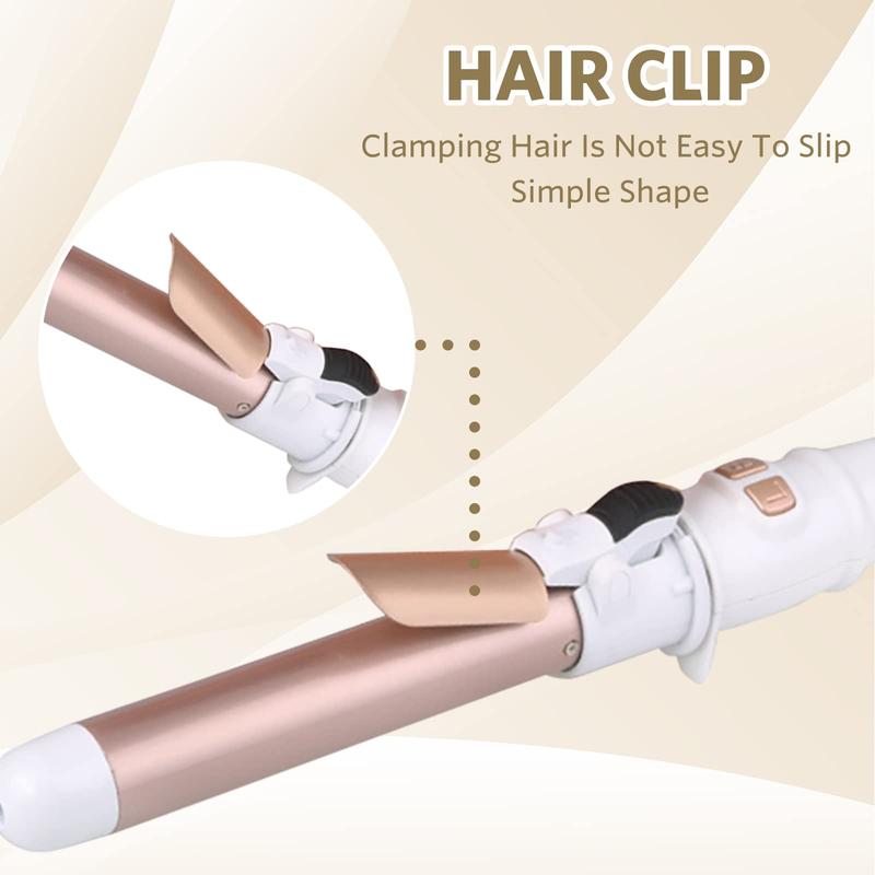 AILIYZ B1.25 Rotating Curling Iron Starlight white - Creates perfect waves with ease t3  curling iron curling  iron