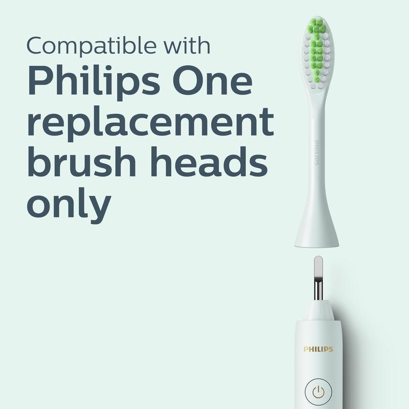 Philips One by Sonicare Battery Toothbrush - Multiple Colors, Sleek Travel Case - 2 Minute Timer, 30 Second Notifications