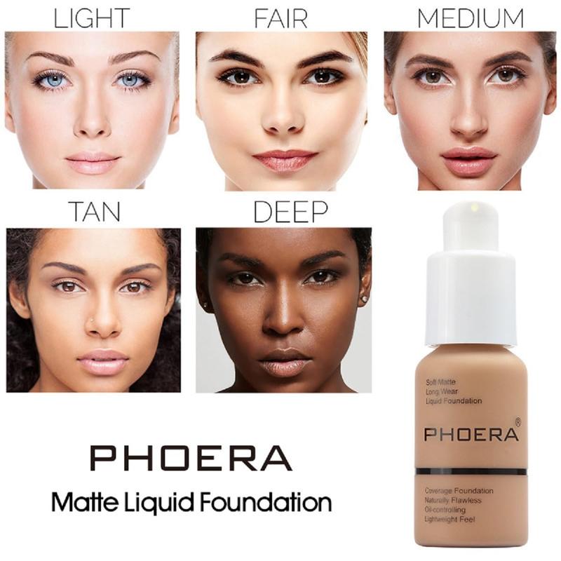 2 Pack PHOERA Foundation,Matte Oil Control Concealer Foundation Cream,PHOERA Long Lasting Waterproof Matte Liquid Foundation for Women Girls (102 Nude)