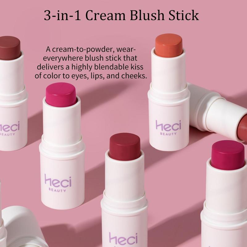 Cream Blush Stick, Blush Beauty Stick, Radiant, Matte Makeup Effect, Easy To Blend Light Weight Easy To Carry