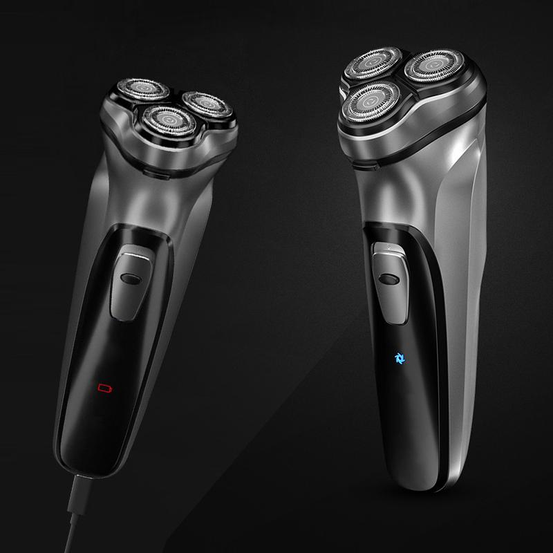 CHIN three-head electric shaver is superb. Three precision blades for a close shave. Ergonomic. Rechargeable and cordless. Waterproof. Sleek and durable. Ideal for daily use or travel.