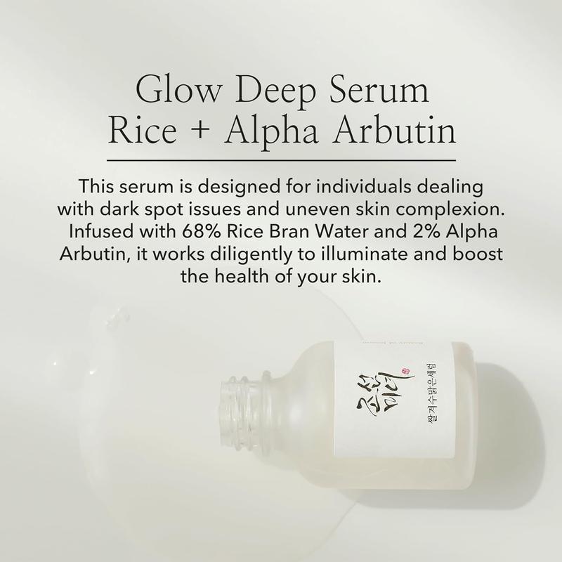 Beauty of Joseon Glow Deep Serum: Rice + Alpha Arbutin, Lightweight Moisturizing Serum for Uneven Skin Tone, 30ml - Skincare, Moisturize