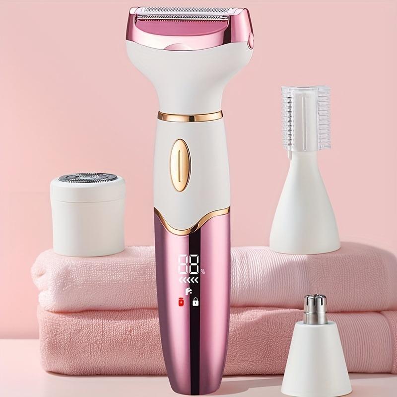 4 in 1 Electric Hair Removal Tool, 1 Box Body Hair Removal Epilator, Nose Hair & Eyebrow Trimmer, Gentle Cordless Trimmer Razor, Gifts for Women