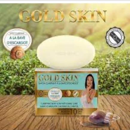 Gold skin clarifying soap with snail slime Acne