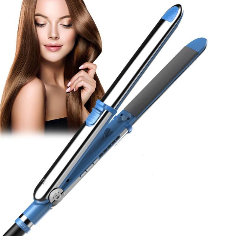 Professional Titanium Hair Straightener, Ceramic Heating Hair Straightener, Portable Heated Hair Styling Tool for Home & Travel, Silk Press