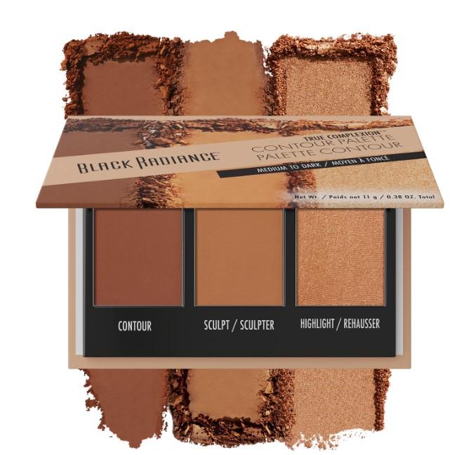 Black Radiance True Complexion Contour Palette, Medium to Dark, 0.38 Ounce