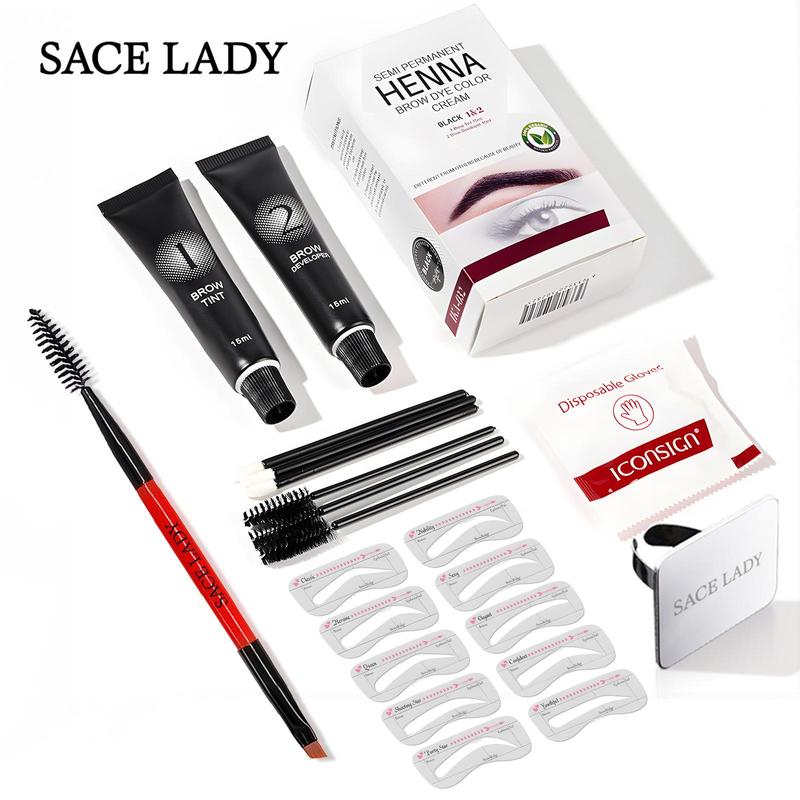 Semi-permanent Eyebrow Hair Color Kit, 1 Set Eyebrow Tint Kit, Eyebrow Makeup Kit, Eye Brow Makeup Set, Cosmetic Product for Women