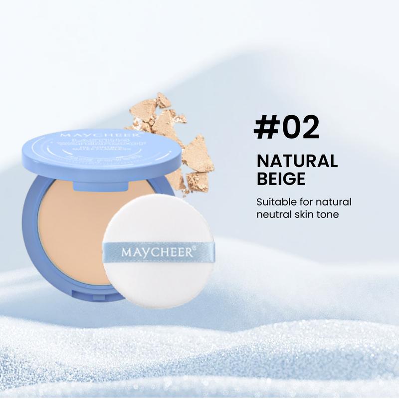 MAYCHEER 6 Color Matte Setting Face Powder,Velvet Soft Honey Flawless Powder Concealer Contouring Cushion Foundation Oil Control Long-lasting Thin