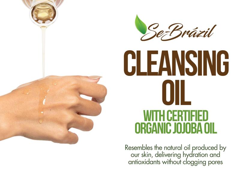 Se-Brazil Cleansing Oil 4oz with Certified Organic Jojoba Oil