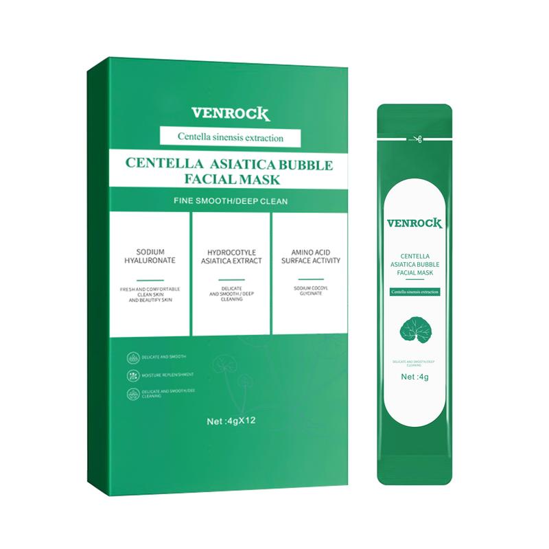 Centella foam facial mask can remove black and control oil, deeply clean facial dirt