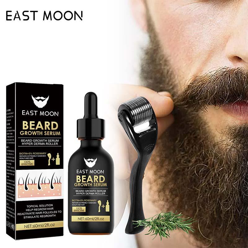 Beard Care Serum with Roller, Beard Growth Serum, Beard Care Oil, Moisturizing Beard Serum, Beard Care Product for Men, Men's Grooming Product