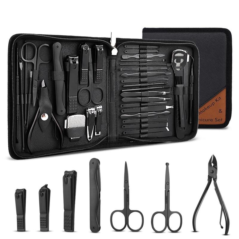 Stainless Steel Manicure Set, Eyebrow Trimmer & Pedicure Tools, Olecranon Clippers, Nail Clippers, Men's Women's Personal Care Tools