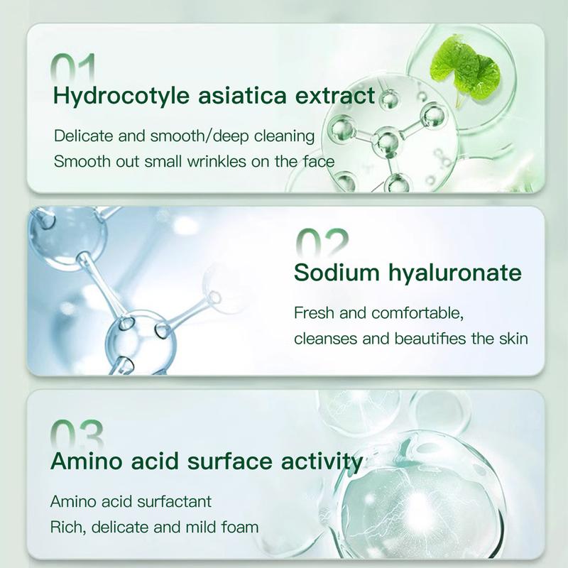 Centella foam facial mask can remove black and control oil, deeply clean facial dirt