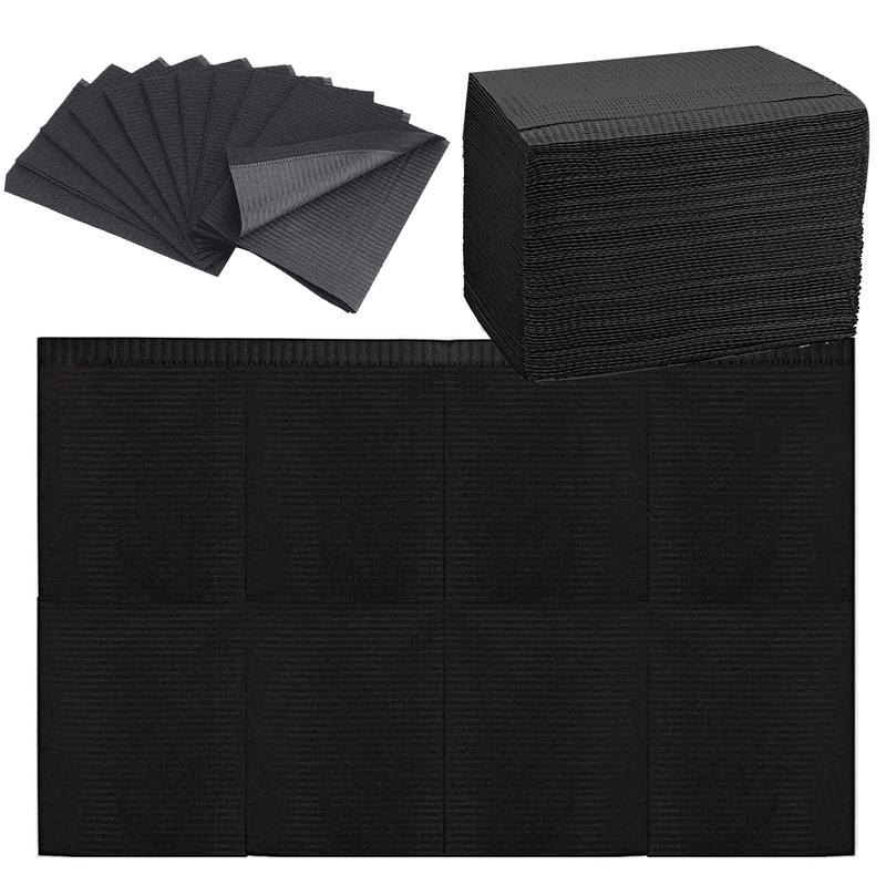 Nail Table Mats Disposable Nail Art Paper Towels,50PCS Black Waterproof 3 Ply Nail Art Paper 13