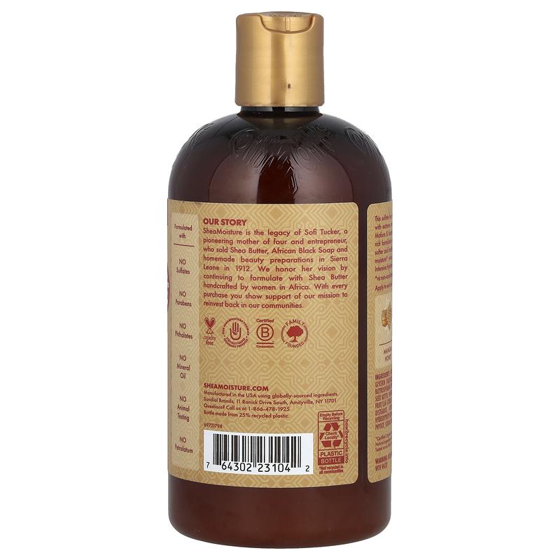 SheaMoisture Manuka Honey & Mafura Oil, Intensive Hydration Shampoo, Extra Dry, Damaged Hair, 13 fl oz (384 ml)