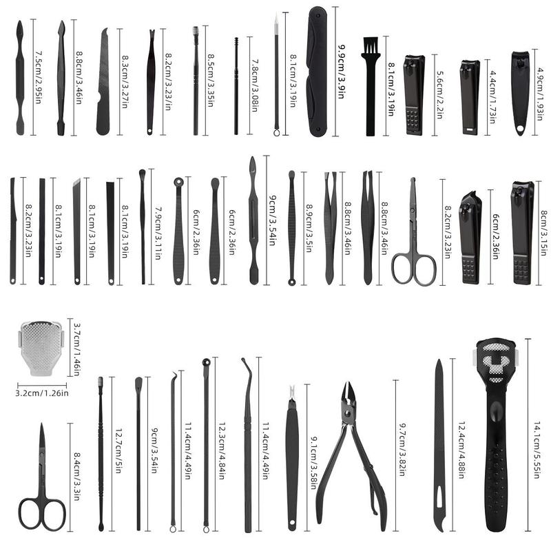 Stainless Steel Manicure Set, Eyebrow Trimmer & Pedicure Tools, Olecranon Clippers, Nail Clippers, Men's Women's Personal Care Tools