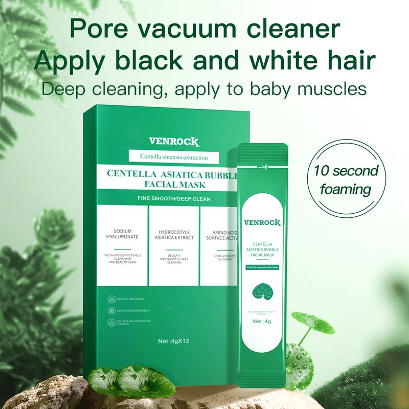 Centella foam facial mask can remove black and control oil, deeply clean facial dirt