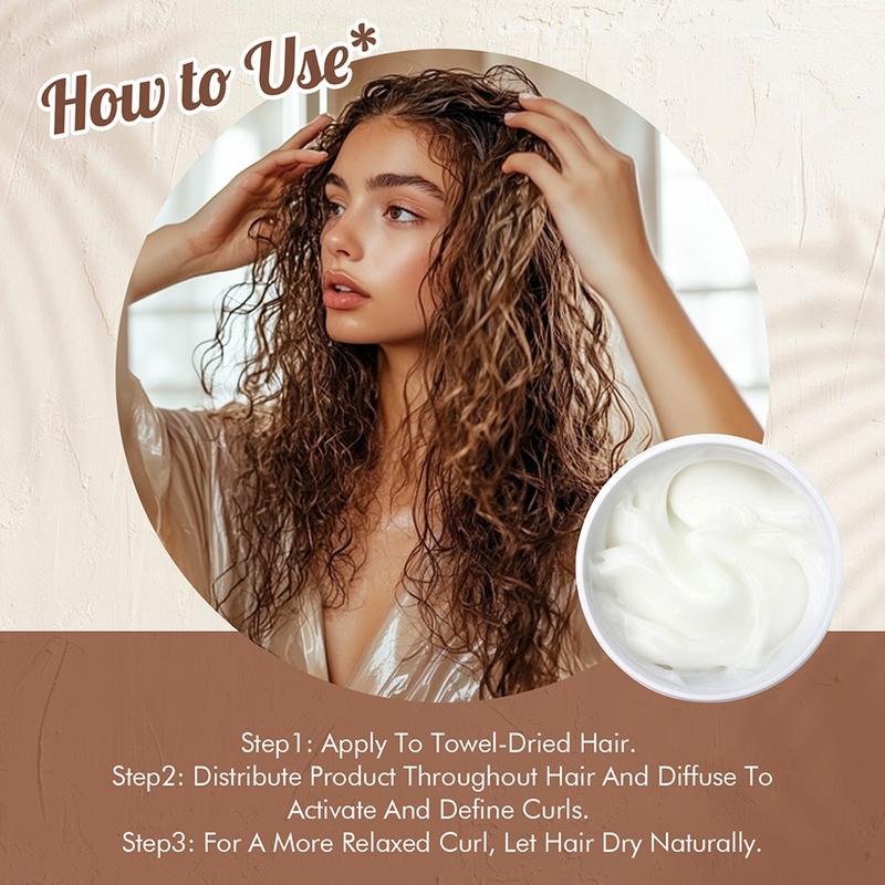 Curl Cream Black Castor Oil- Enhance Waves Define Curls Black Castor Oil Hair Care Curling Cream | Conditions, Detangles, and Reduces Frizz | Paraben Free 5.29oz