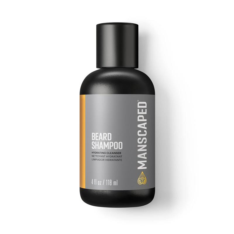 MANSCAPED® Beard Shampoo, Hydrating Cleanser with Eucalyptus, Rosemary, Lavender Essential Oils, Moisturizing Beard Wash for Hair and Skin Cleansing Gel