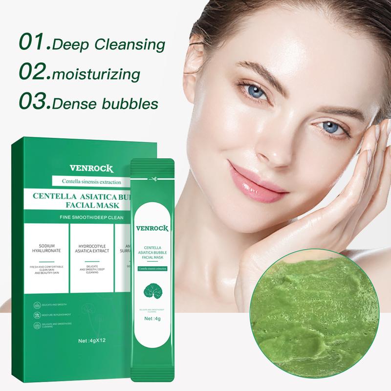 Centella foam facial mask can remove black and control oil, deeply clean facial dirt